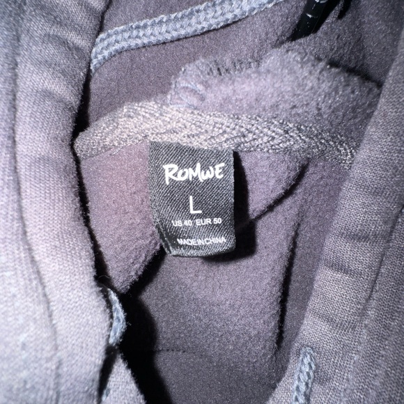 Gray Hoodie with Graphic Design - Picture 3 of 3